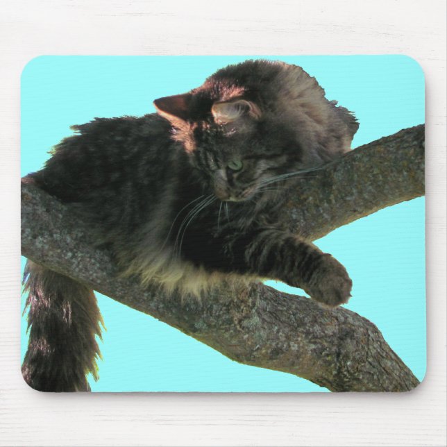 Treed Tiger Mouse Pad (Front)