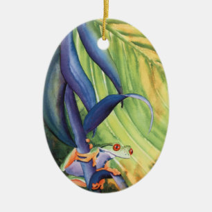 Treefrog Ceramic Ornament