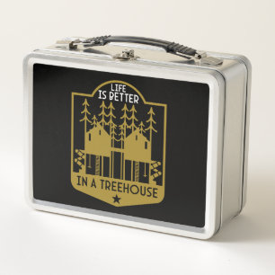 Treehouse Apparel And Decor Metal Lunch Box