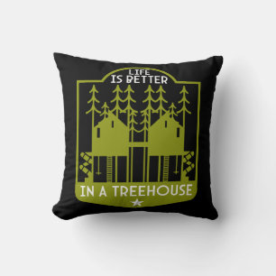 Treehouse Apparel And Decor Throw Pillow