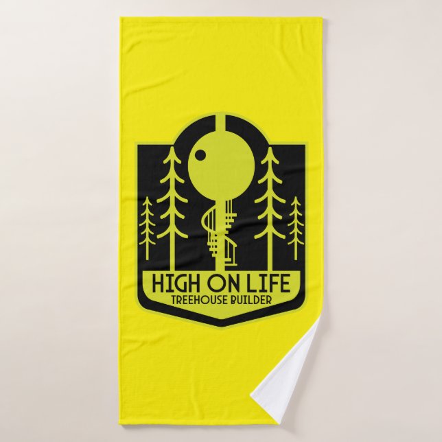Treehouse Boy Back To School Bath Towel (Bath Towel)