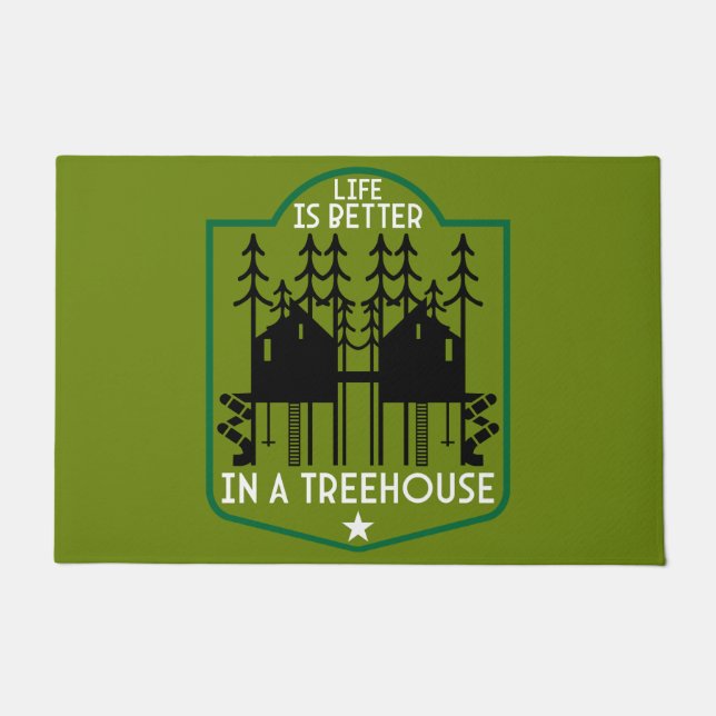Treehouse Decor Doormat (Front)