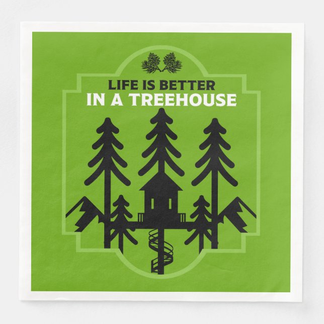 Treehouse Kids Back To School Napkin (Front)