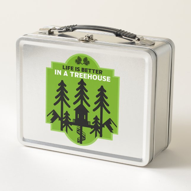 Treehouse Living Metal Lunch Box (Front)