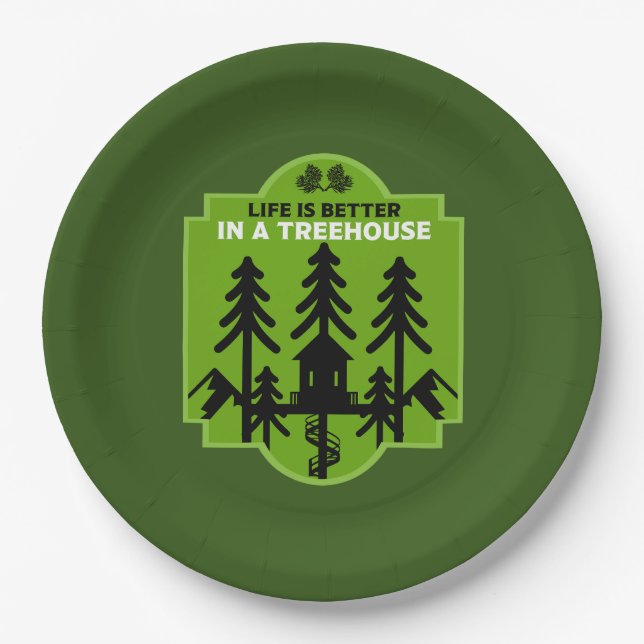 Treehouse Living Paper Plate (Front)