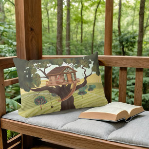 Treehouse lumbar pillow