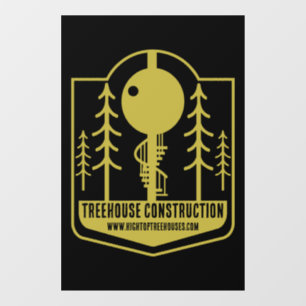 Treehouse Master Builder Window Cling