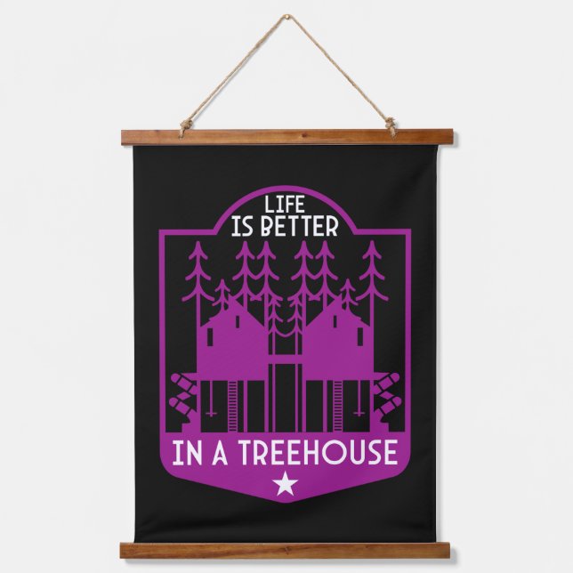 Treehouses Hanging Tapestry (Front)