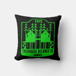 Treehouses Throw Pillow