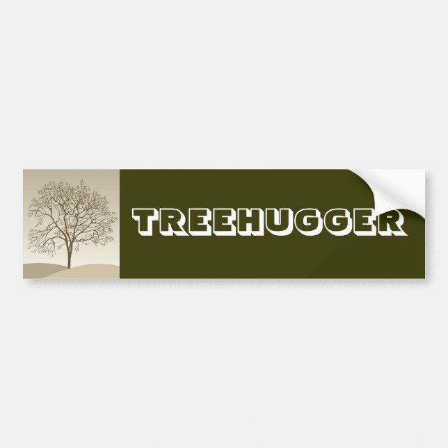 Treehugger Bumper Sticker (Front)