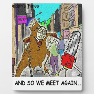 Treehugger Rick London Cartoon Funny Gifts Plaque