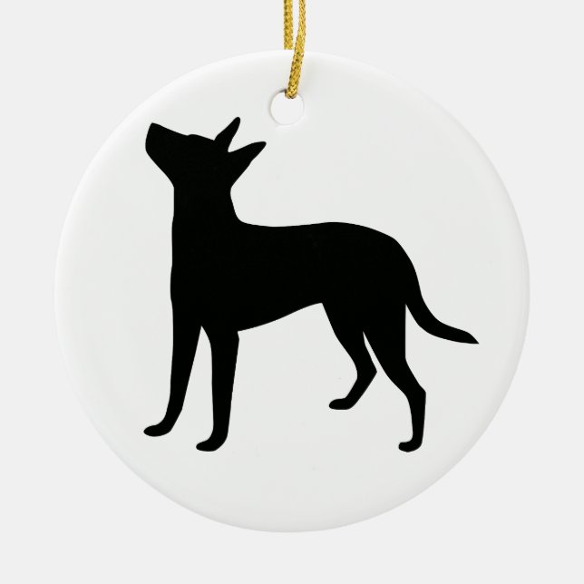 Treeing Feist Customizable Ornament (Front)