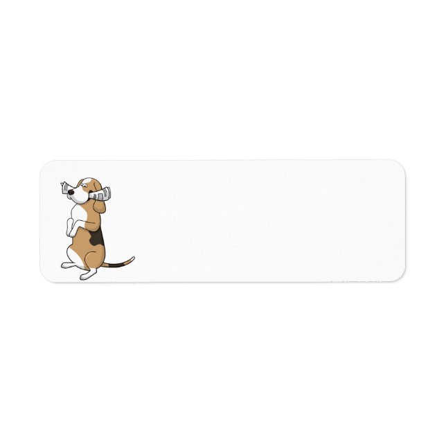 treeing walker coonhound cartoon with paper (Front)