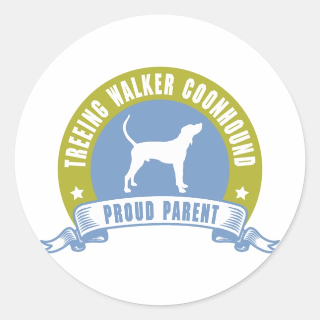 Treeing Walker Coonhound Classic Round Sticker (Front)
