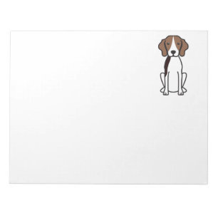 Treeing Walker Coonhound Dog Cartoon Notepad