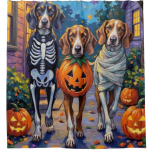 Treeing Walker Coonhound In Halloween Costumes