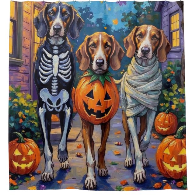 Treeing Walker Coonhound In Halloween Costumes (Front)