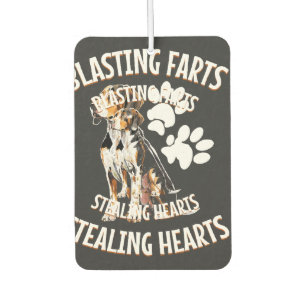 Treeing Walker Coonhound Lover Dog Owner Blasting Air Freshener