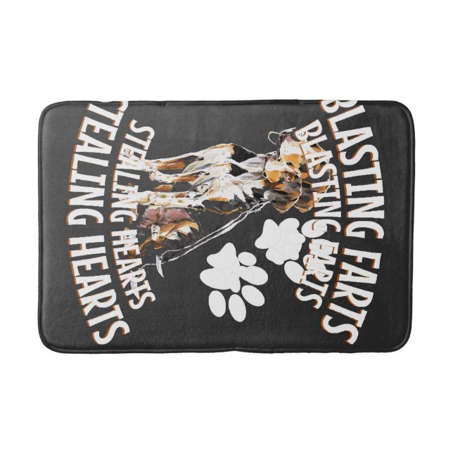Treeing Walker Coonhound Lover Dog Owner Blasting Bath Mat (Front)
