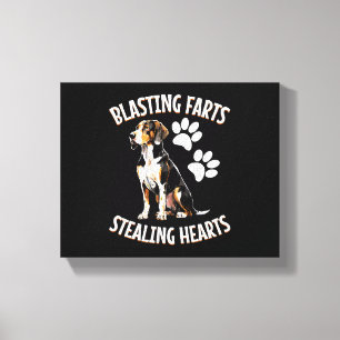 Treeing Walker Coonhound Lover Dog Owner Blasting Canvas Print