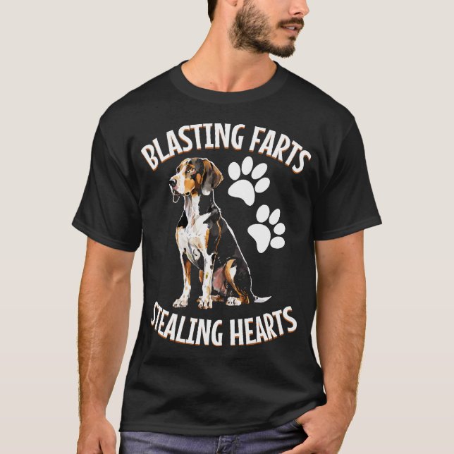 Treeing Walker Coonhound Lover Dog Owner Blasting T-Shirt (Front)