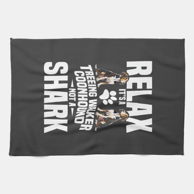 Treeing Walker Coonhound Owner Puppy Relax It�s Kitchen Towel (Horizontal)