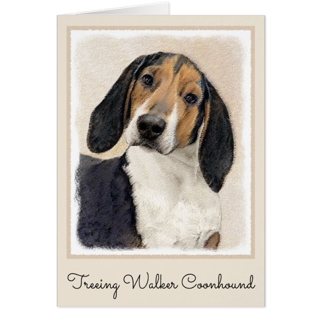 Treeing Walker Coonhound Painting - Original Art (Front)