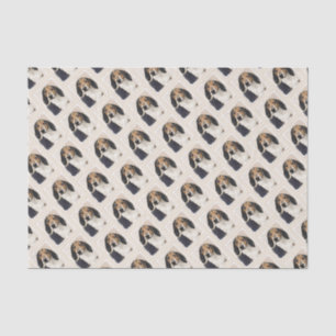 Treeing Walker Coonhound Painting - Original Art Tissue Paper