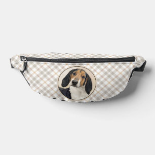 Treeing Walker Coonhound Painting Original Dog Art Fanny Pack