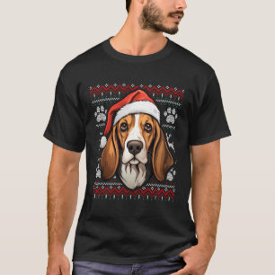 Treeing Walker Coonhound Santa Hat Christmas Funny T-Shirt