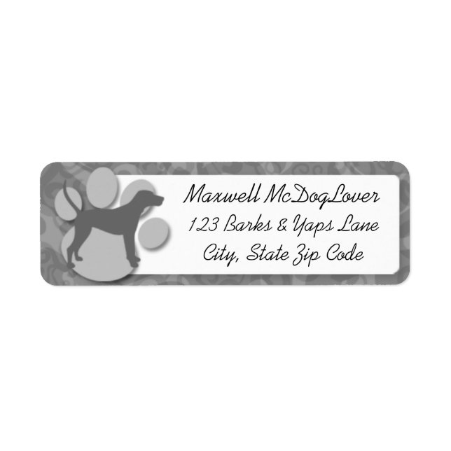 Treeing Walker Coonhound Silhouette (Front)