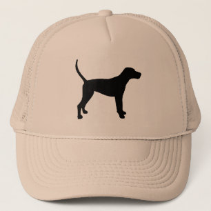 treeing walker coonhound silhouette trucker hat