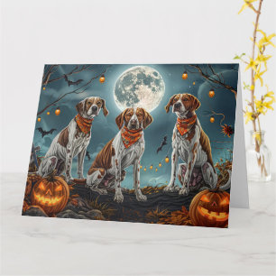 Treeing Walker Halloween Spooky Card