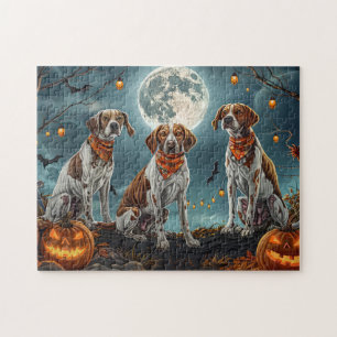 Treeing Walker Halloween Spooky Jigsaw Puzzle