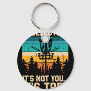 Treejection Disc Golf Player Funny Frisbee Golf Di Keychain