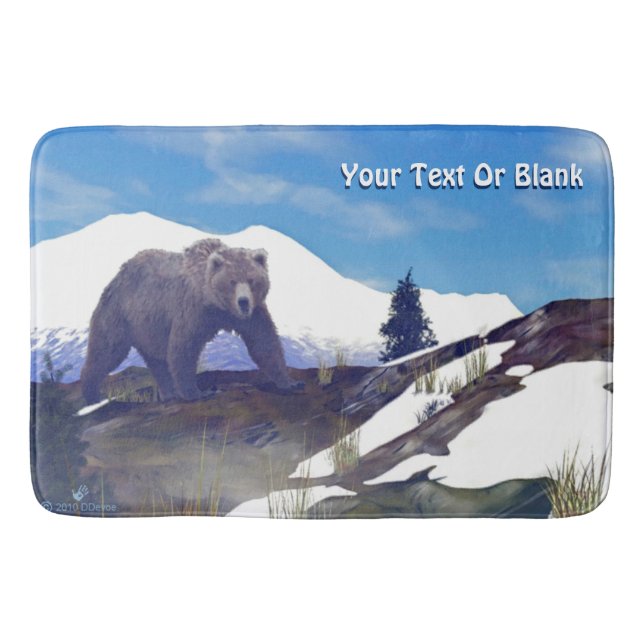 Treeline Grizzly Bath Mat (Front)