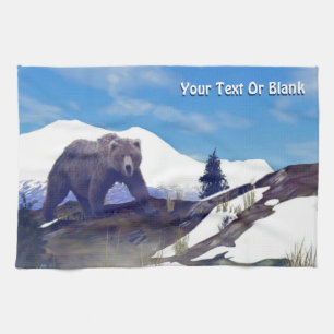 Treeline Grizzly Kitchen Towel