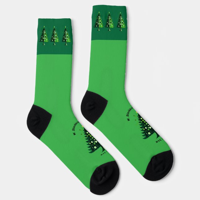 Treemazing Stockbridge 2024 Crew Socks - GREEN (Right)
