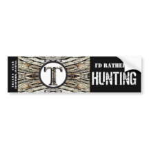 Treemo Gear Camo Personalized Bumper Sticker- Hunt