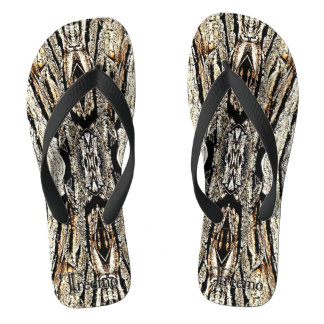 Treemo Gear Camo Wood Pattern Flip Flops