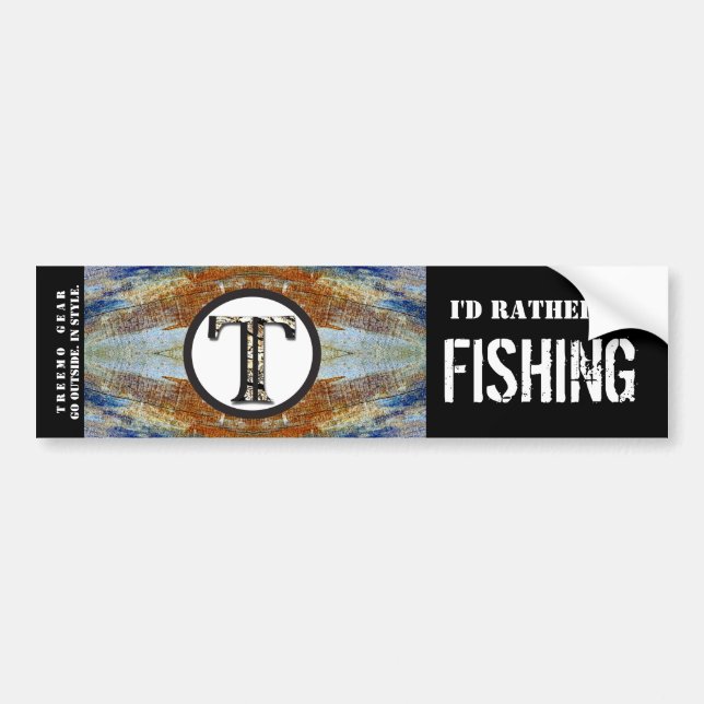 Treemo Nature Personalized Bumper Sticker- Fish Sticker (Front)
