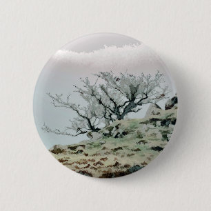TREES 2 INCH ROUND BUTTON