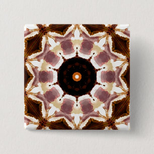 TREES 2 INCH SQUARE BUTTON