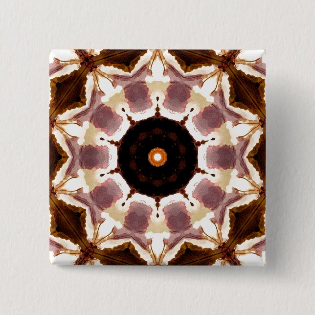 TREES 2 INCH SQUARE BUTTON (Front)