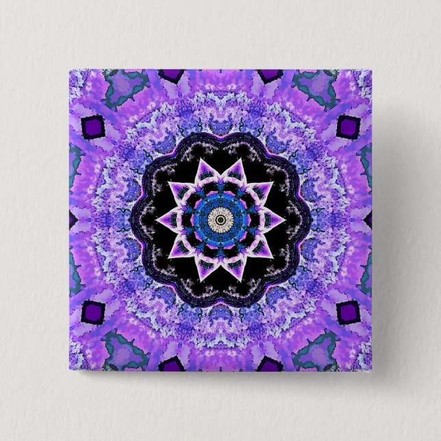 TREES 2 INCH SQUARE BUTTON (Front)