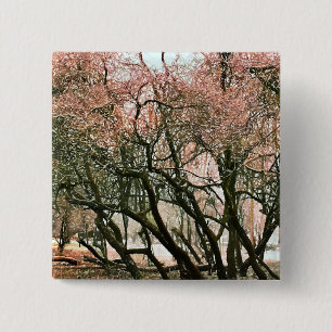 TREES 2 INCH SQUARE BUTTON