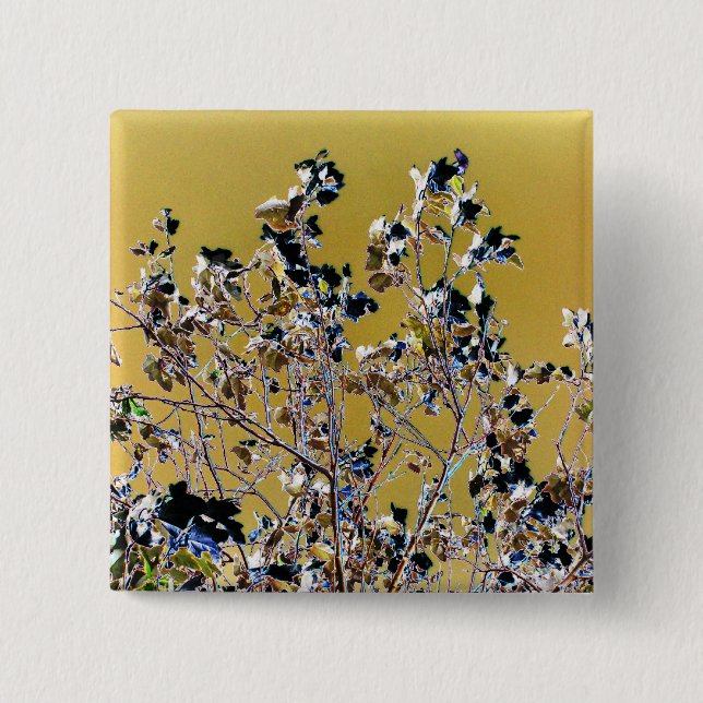 TREES 2 INCH SQUARE BUTTON (Front)