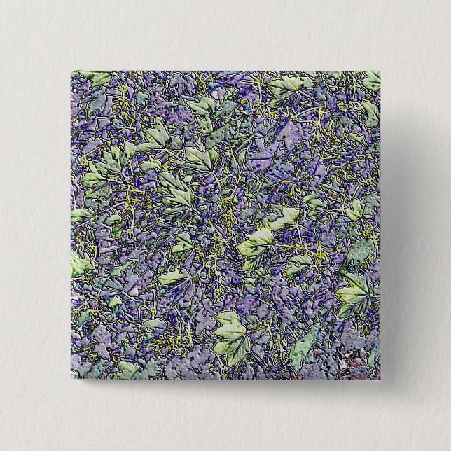 TREES 2 INCH SQUARE BUTTON (Front)