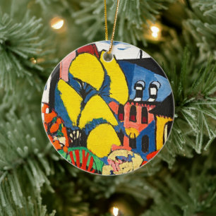 Trees - A Masterpiece by Henry Lyman Sayen Ceramic Ornament