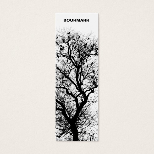 Trees and birds bookmark (Front)